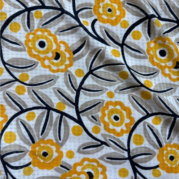 Ann taylor factory Floral Top in Yellow and navy - Picture 7 of 7